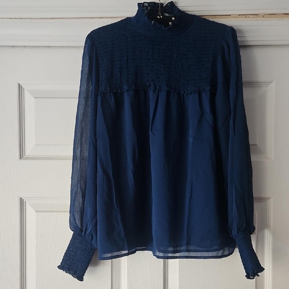 LAUNDRY Ruffled and Ruched Blouse - Picture 2 of 7